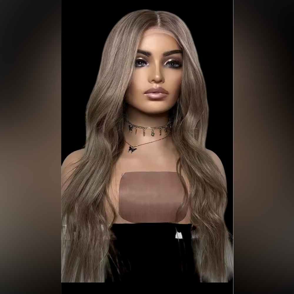 HD Lace Long Curly Blonde Synthetic Wig
